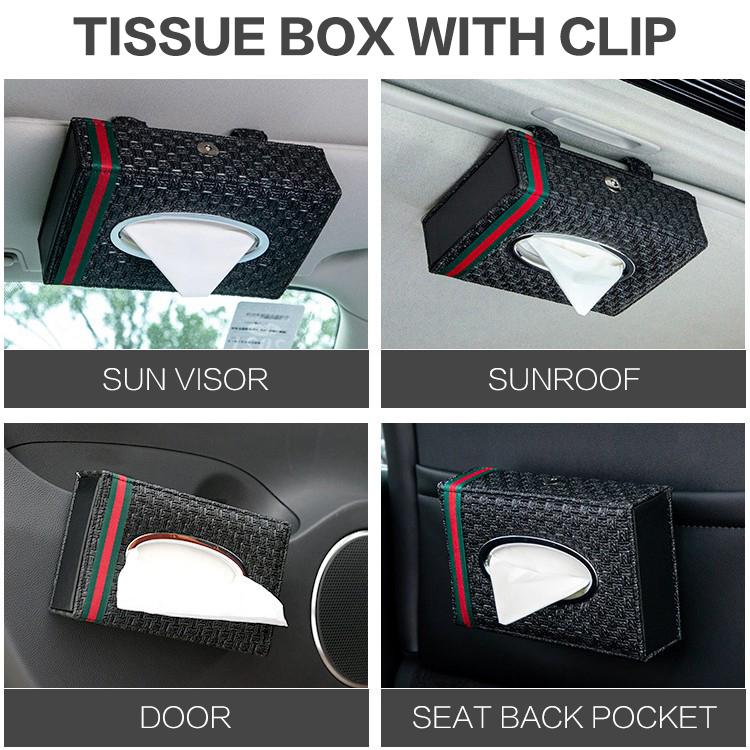 Kẹp Giữ Hộp Khăn Giấy Gắn Xe Hơi Tiện Lợi