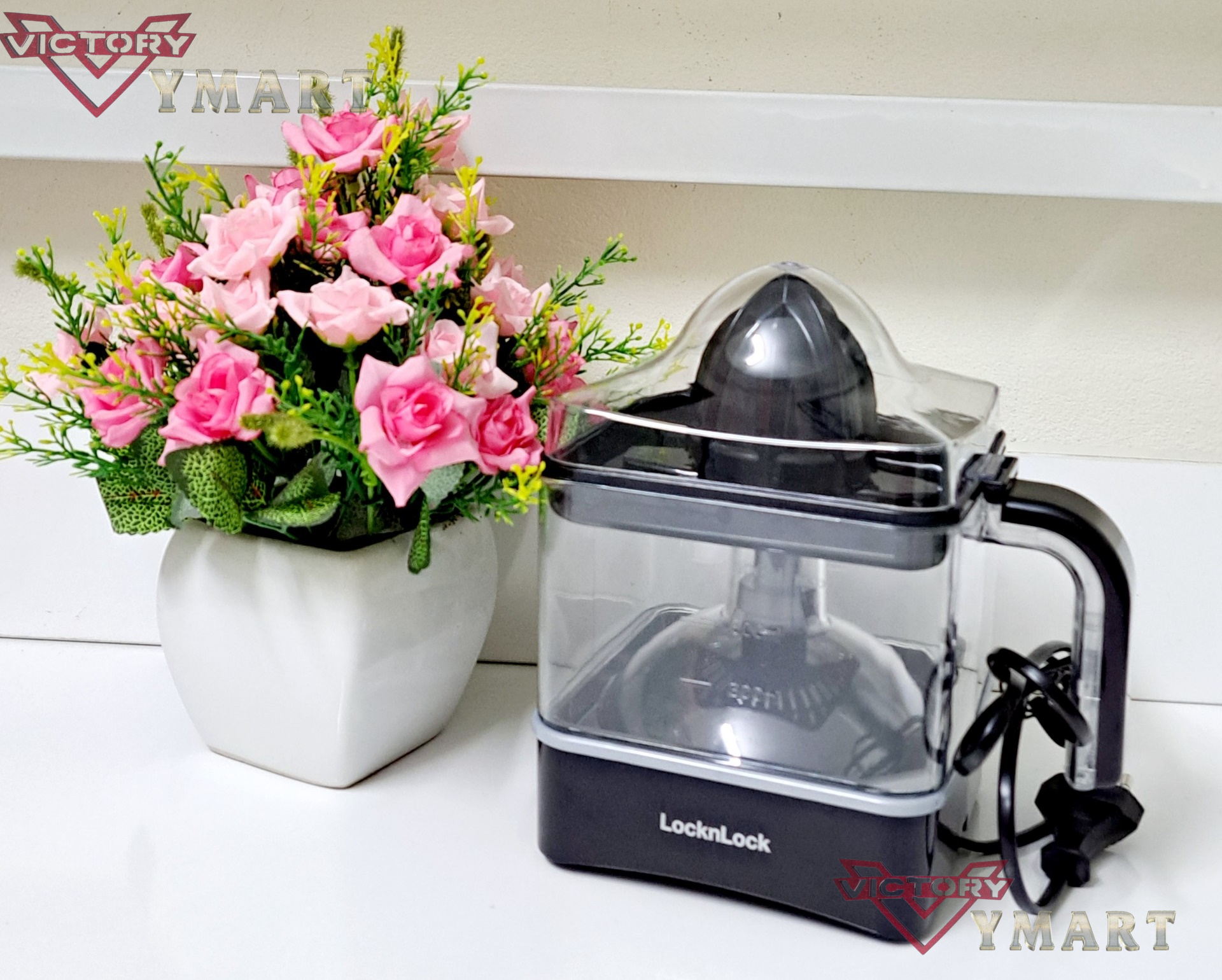 Máy Vắt Cam Thế Hệ Mới Locknlock Citrus Juicer EJJ246BLK 0.9L (Model2023) - Hàng Chính Hãng