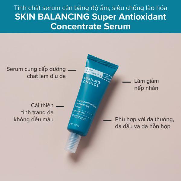 Serum Cho Da Dầu Bắt Đầu Dùng Retinol Skin Balancing Super Antioxidant Concentrate Serum 30ml