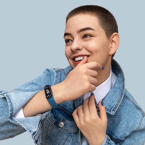 Vòng đeo tay thông minh Xiaomi Mi Band 6 BHR4951GL XMSH15HM - Hàng chính hãng