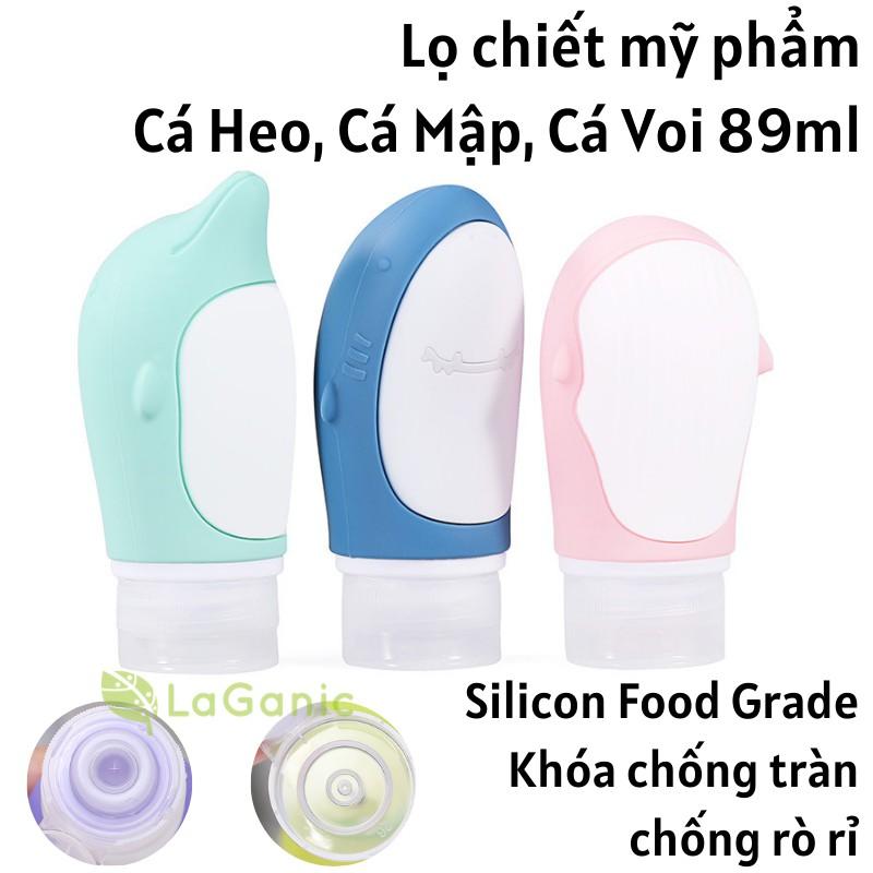 Lọ chiết mỹ phẩm dầu gội du lịch Silicon 89ml 