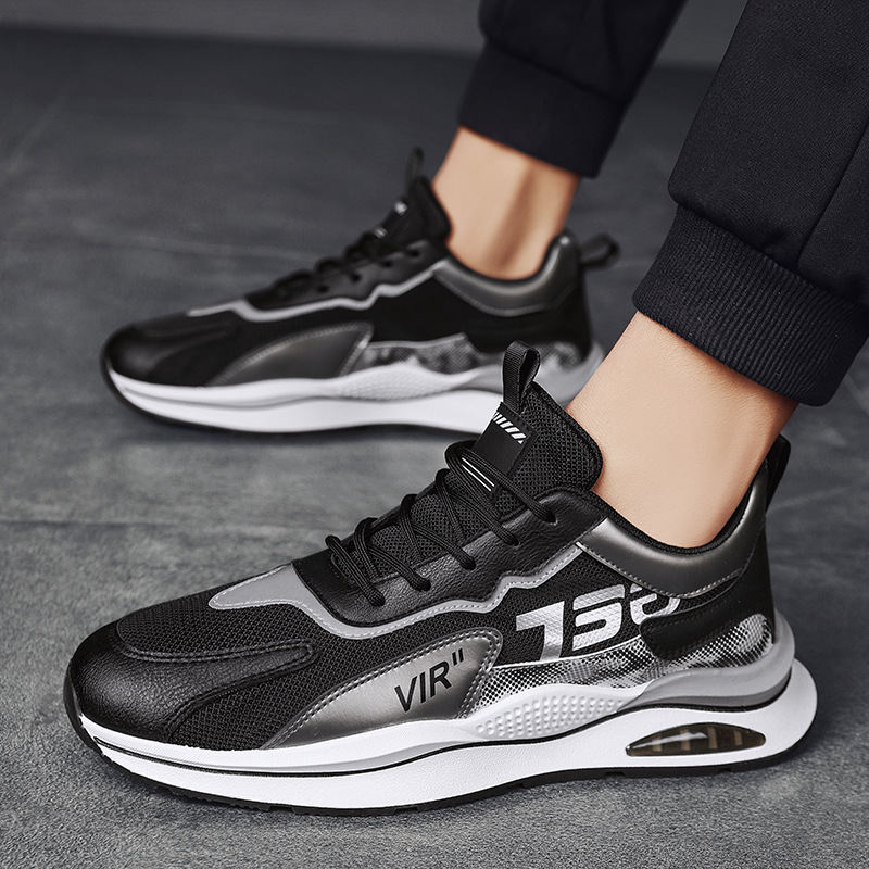 Giày Thể Thao Nam GEMI - Giày Sneaker Màu Kaki - Xám - Đen, Giày Nam Đẹp, Phong Cách Trẻ Trung Năng Động - G5040
