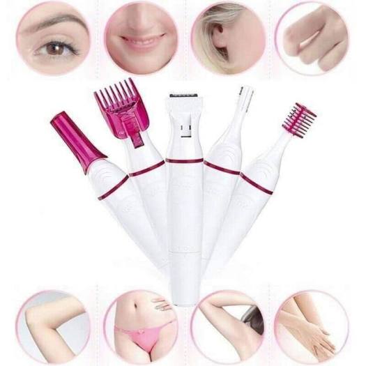Máy tẩy lông toàn thân đa năng 5 in 1 siêu tiện dụng, wax lông, máy cạo lông tay,chân, lông nách, lông mày, bikini