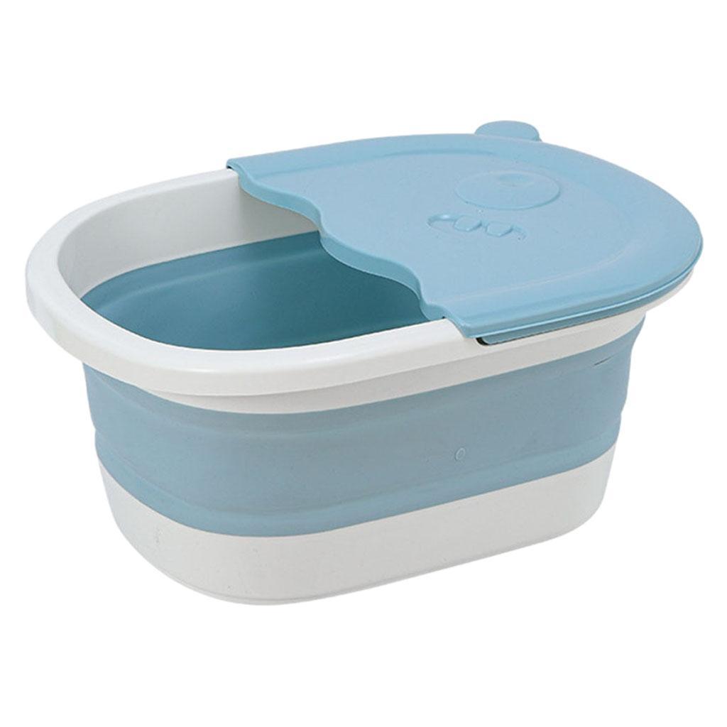 Folding Foot Basin with Pebble Massage Feet Soaker Massage Tubfoot Care