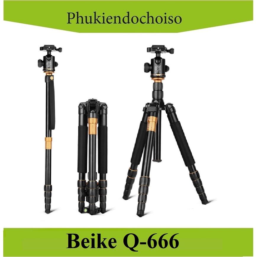 Chân máy ảnh Tripod Beike Q-666, Hàng chính hãng