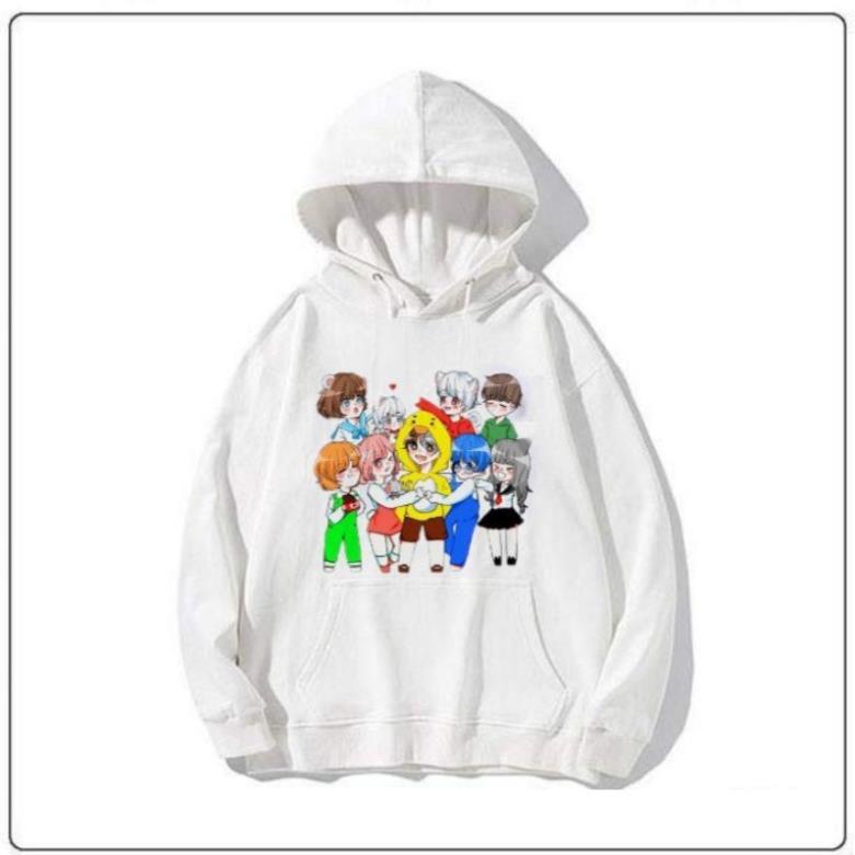 HOT Áo Hoodie Nam Nữ Hero Team Mini World màu trắng