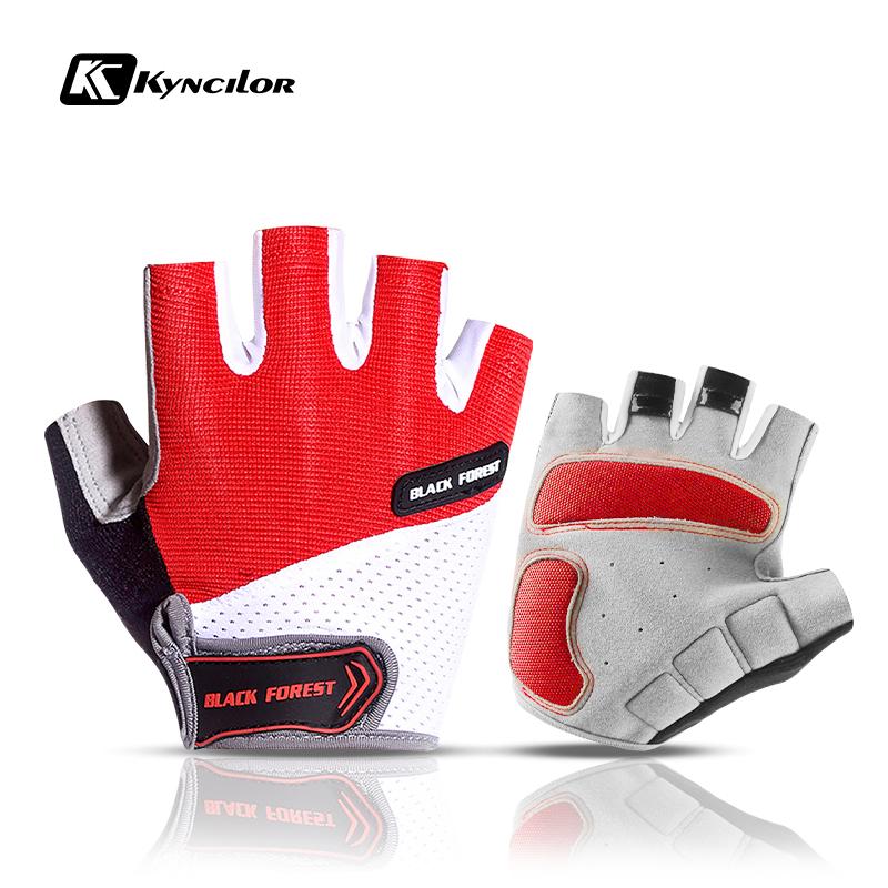 Chống Sốc GEL Pad Găng Tay Xe Đạp Ngón Găng Tay Thể Thao Nam Nữ Mùa Hè Xe Đạp Tập Gym Găng Tay Thể Hình MTB Găng Tay Color: A0055-BK Size: XL