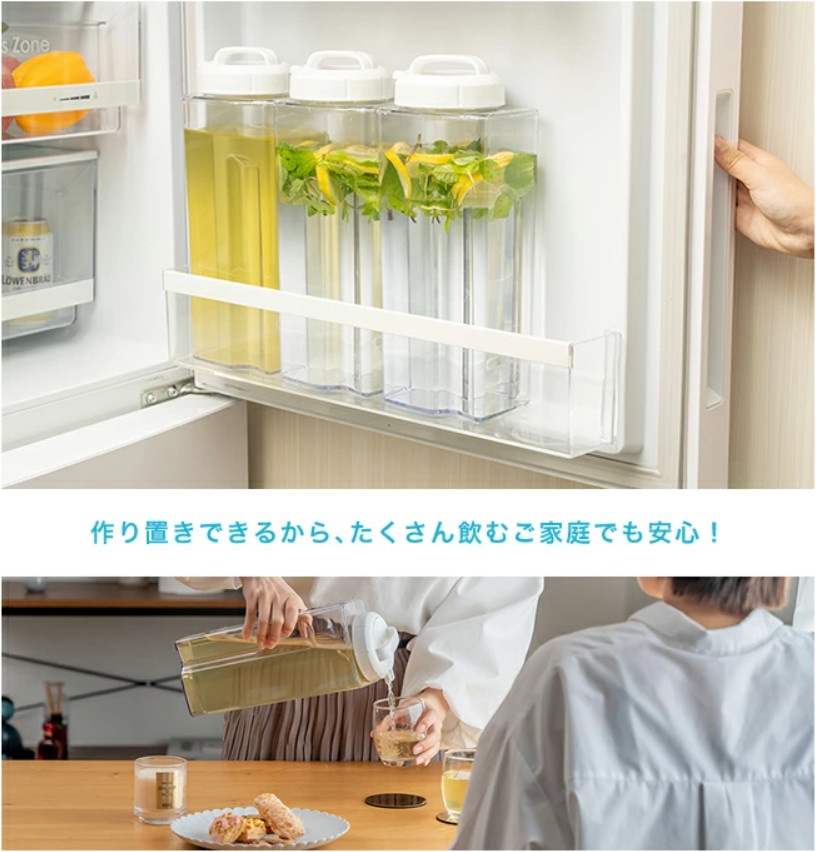 Bình nước nắp khóa xoáy vặn Asvel Drink Vio 2.2L - Hàng Nội Địa Nhật Bản