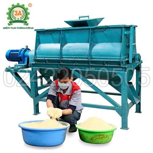 Máy trộn cám trục ngang 3A3Kw - Máy trộn nguyên liệu- Hàng Chính Hãng