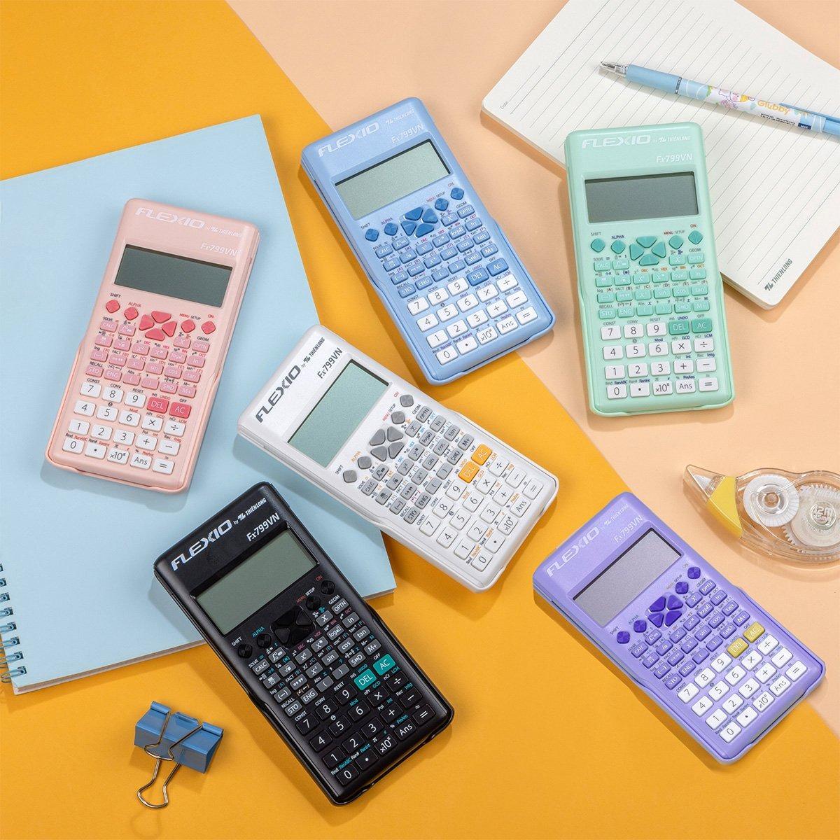 Máy Tính Khoa Học Flexio - Thiên Long Fx799VN - Phiên Bản 2025 - Màu Tím