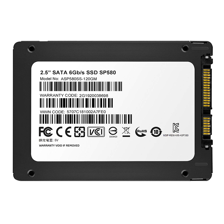 Ổ cứng SSD Adata SP580 120GB SATA III 2.5 inch - Hàng nhập khẩu