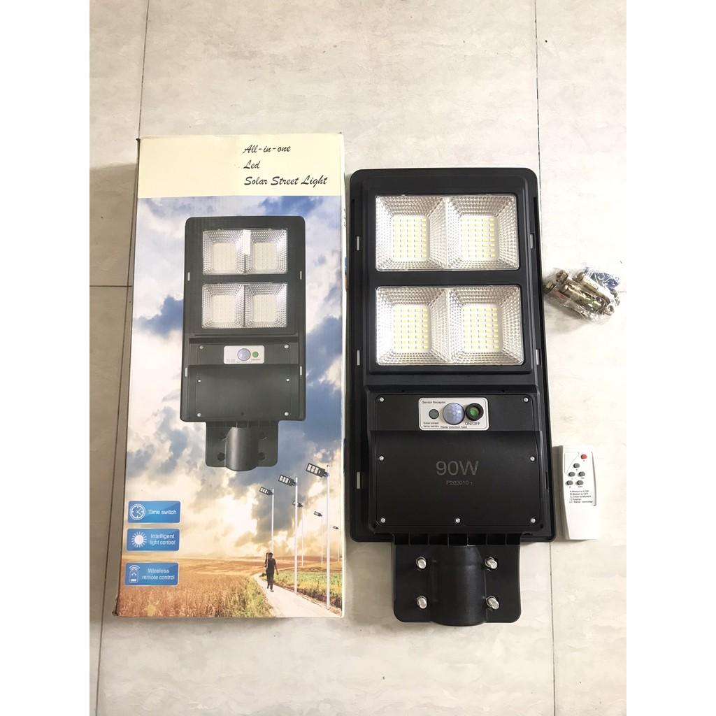 Đèn đường năng lượng mặt trời 90W 150W 180W tích hợp ngoài trời cảm ứng tấm pin năng lượng mặt trời siêu bền