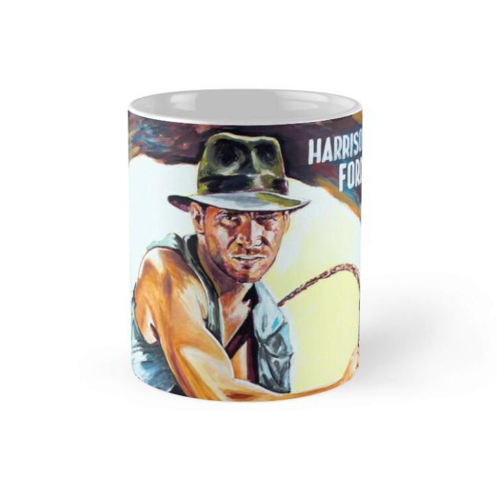 Cốc Sứ In Hình - Harrison Ford Indiana Jones Painting Movie Poster -HT81-2020-105 [Đáng Yêu] baonhi29