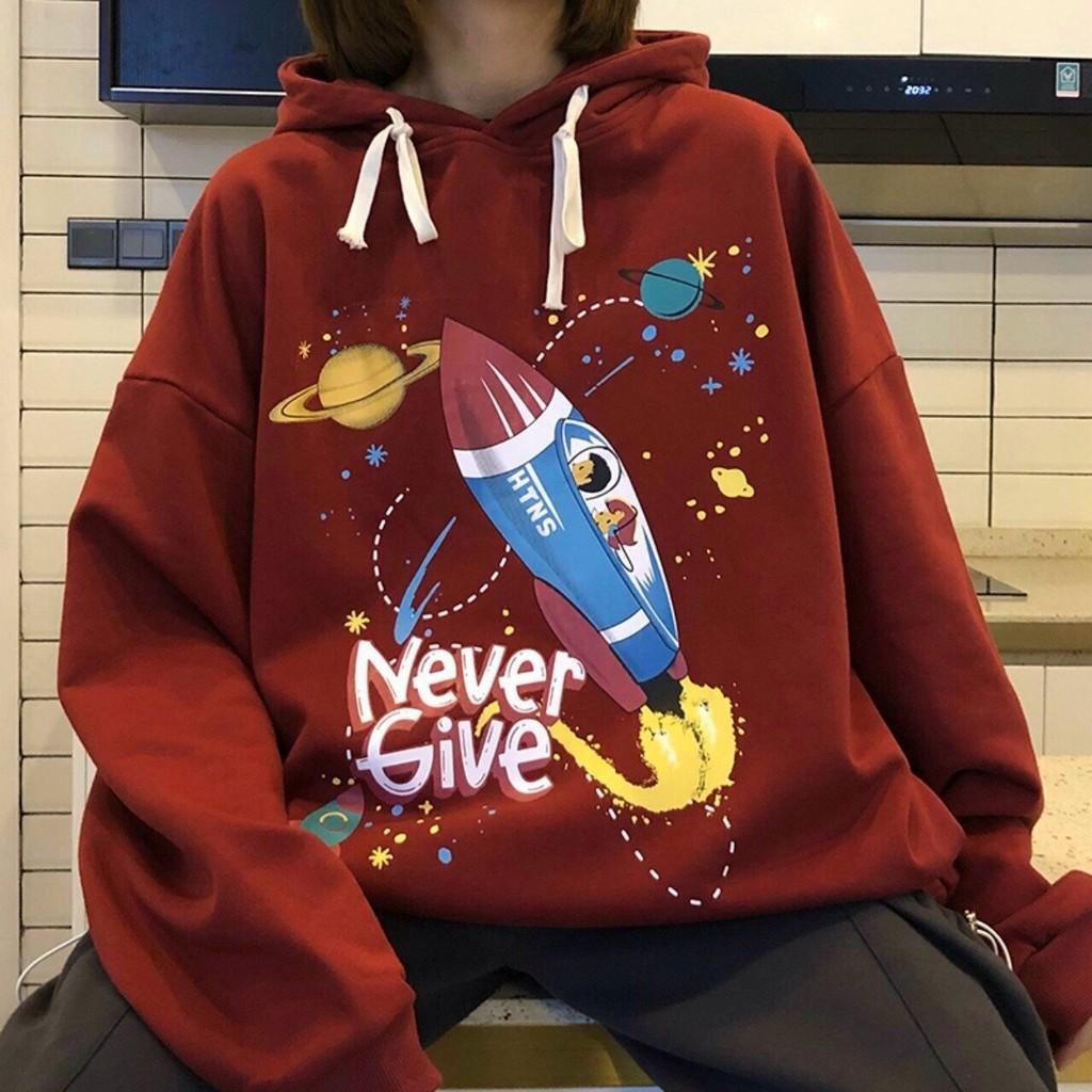 ÁO HOODIES UNISEX MÀU ĐỎ TÊN LỬA áo khoác hoodie nỉ nam nữ,Áo Khoác Hoodie Nỉ Ngoại in hình tên lữa unisex ulzzang nam nữ