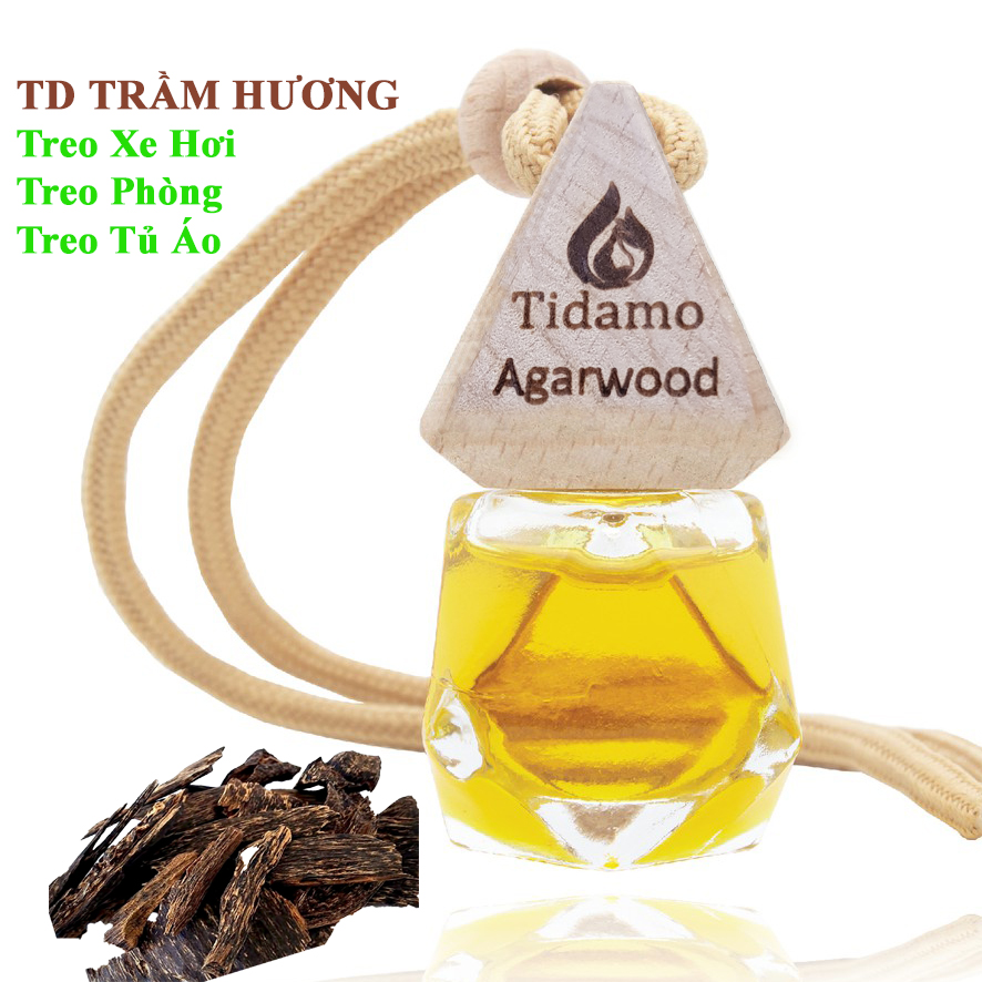 Tinh Dầu Trầm Hương Cao Cấp Treo Xe Ô Tô, Treo Tủ Quần Áo, Treo Phòng Gia Đình - Tinh Dầu Trầm Hương TIDAMO (Agarwood) Giúp Khử Mùi, Kháng Khuẩn Và Thư Giãn Tinh Thần