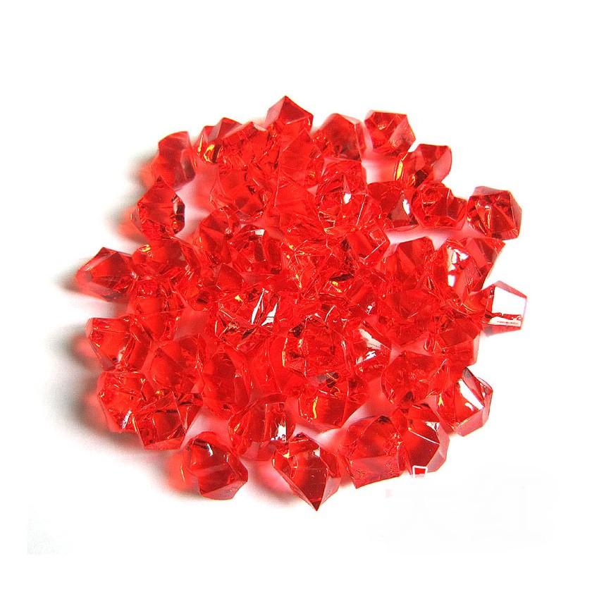 Chuyên Charm * Combo 10 hạt charm dạng tinh thể pha lê nhân tạo nhiều màu trang trí bể thủy sinh, DIY