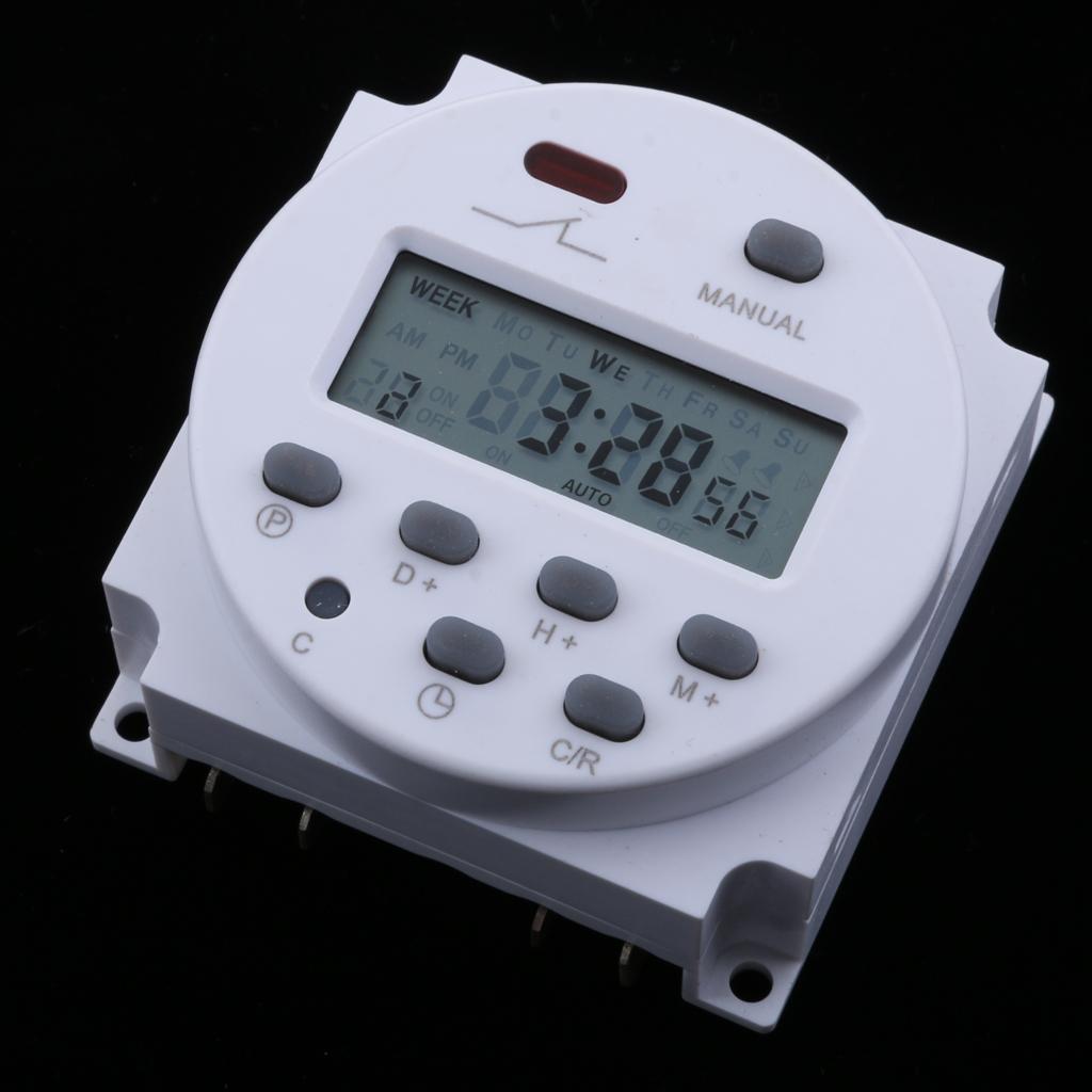 2xDC 12V Digital LCD Weekly Electronics Relay Time Programmable Timer