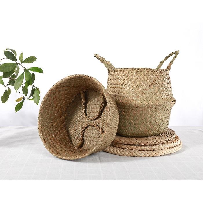 Giỏ cói tự nhiên