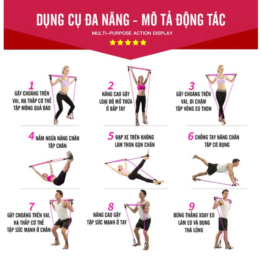 Gậy Yoga tập ngực Gobetters️ Pilates Studio - Home and Garden