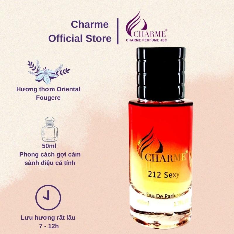 Nước Hoa Nam Charme 212 Sexy 50ml Lịch Lãm, Cuốn Hút_Thơm Lâu Chính Hãng