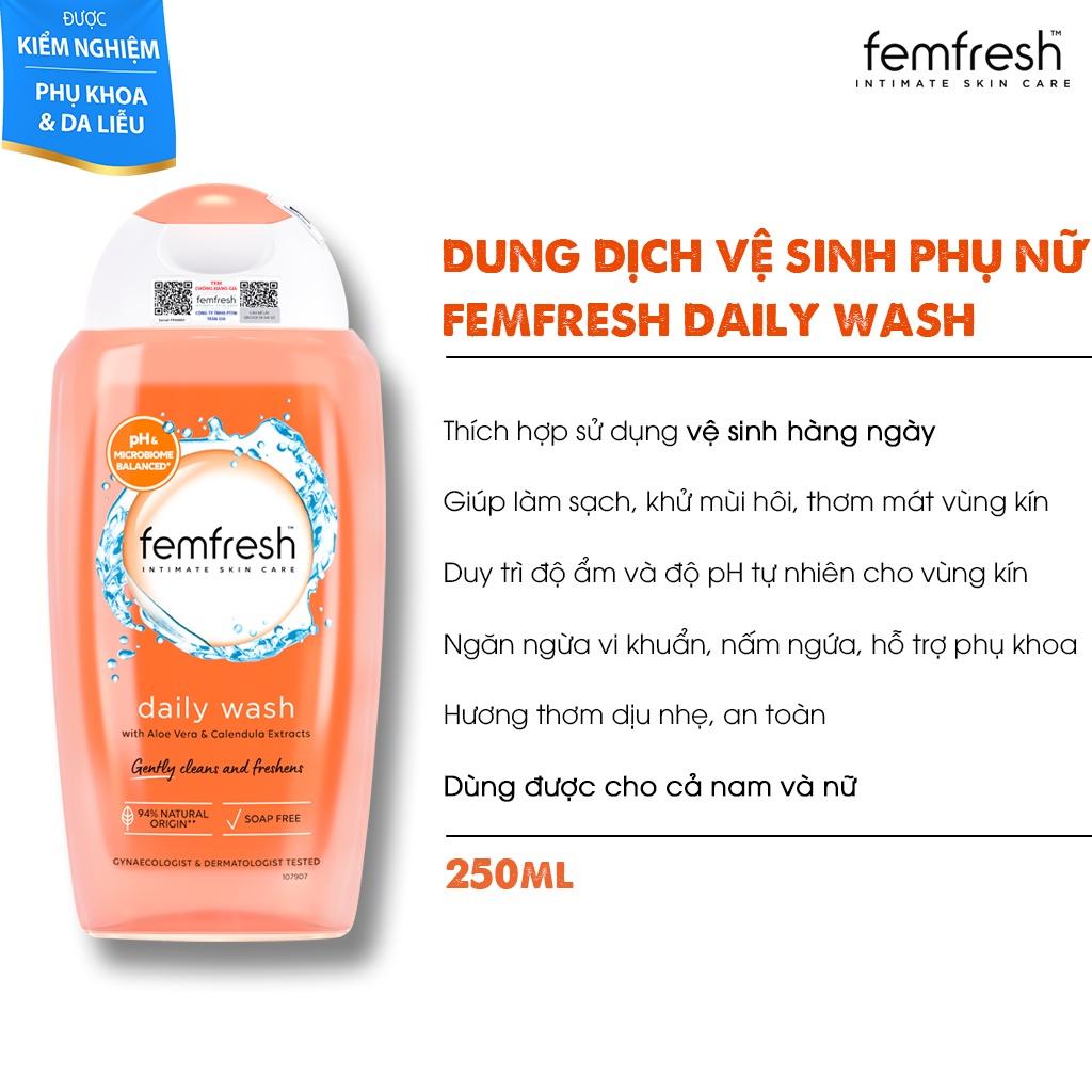 [MUA 2 TẶNG 1] Mua 2 Dung Dịch Vệ Sinh Phụ Nữ Femfresh Daily Intimate Wash 250ml - Quà Tặng Ngẫu Nhiên