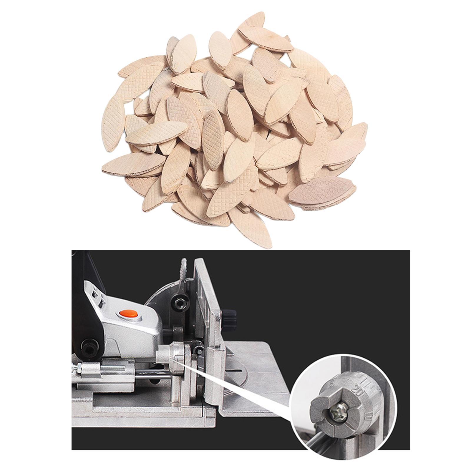 100Pcs Wood Joining Biscuits Handcraft Beech Wood Chips Woodworking Projects