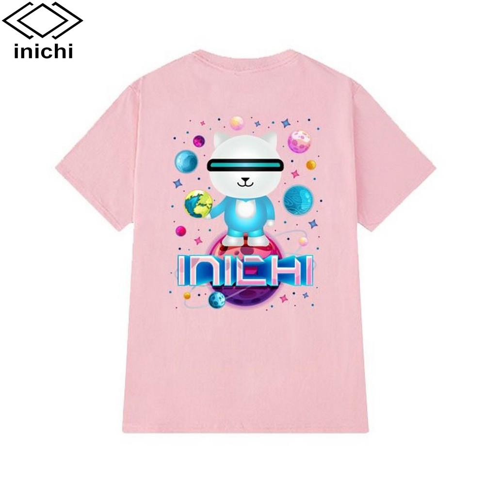 Áo thun unisex INICHI CAT WHITE 4 màu I26