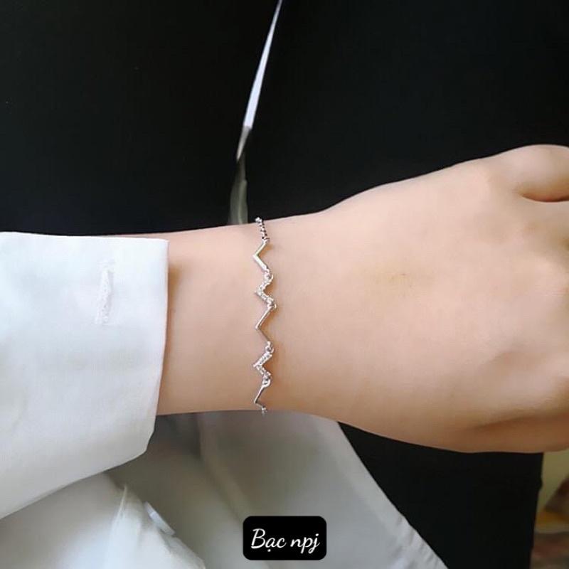 Lắc Tay nữ Bạc Ta , Vòng tay Npj ️ XINH XẮN ️ giá tận gốc - Bạc npj