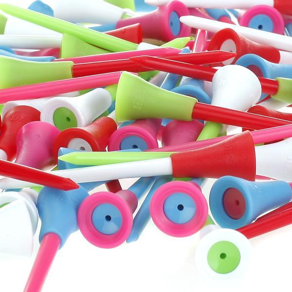 100pcs 3 3/8 Inch  Large Rubber Cushion Top Plastic Golf Tee Tees Bulk