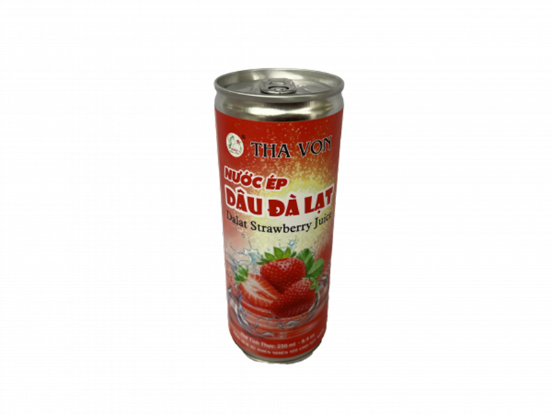 Nước Ép Dâu Đà Lạt thùng 24 lon x 250 ml