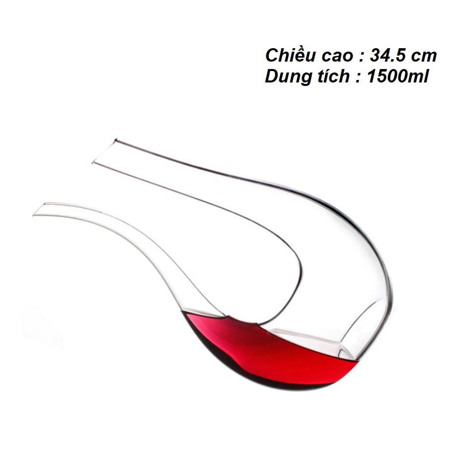 Bình đựng champagne Thủy Tinh Sang Trọng 1.5L Hình Chữ U