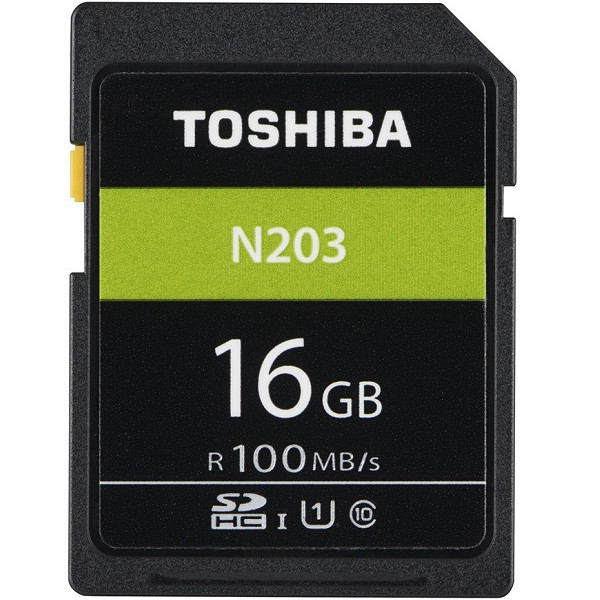 Thẻ nhớ Toshiba SDHC 16gb  100Mb/s -N203 - Hàng Chính Hãng