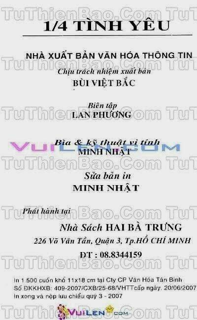 1/4 tình yêu chapter 9 3