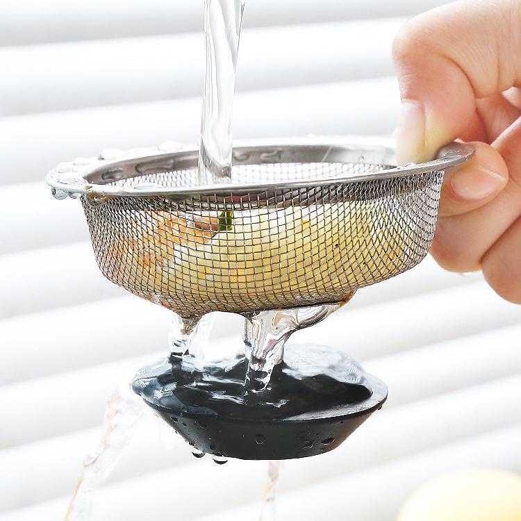 Lưới Inox Lọc Rác, Lưới Lọc Rác Bồn Rửa Chống Tắc Nghẽn Không Gỉ