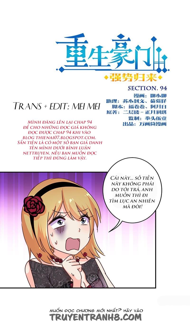 trọng sinh chi hao môn cường thế quy lai chapter 94.1 1