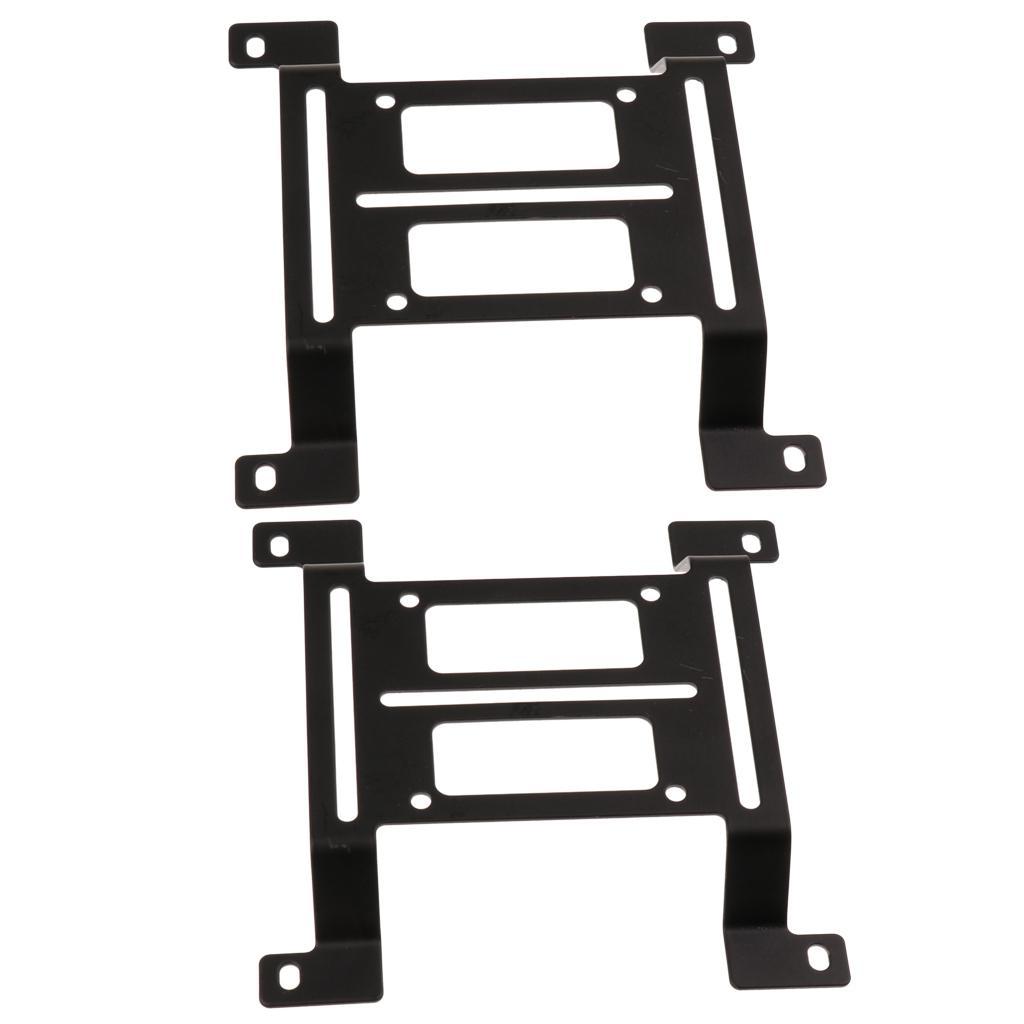 2Pcs 12cm Water Cooling Radiator Support Holder Water Pump Bracket Metal