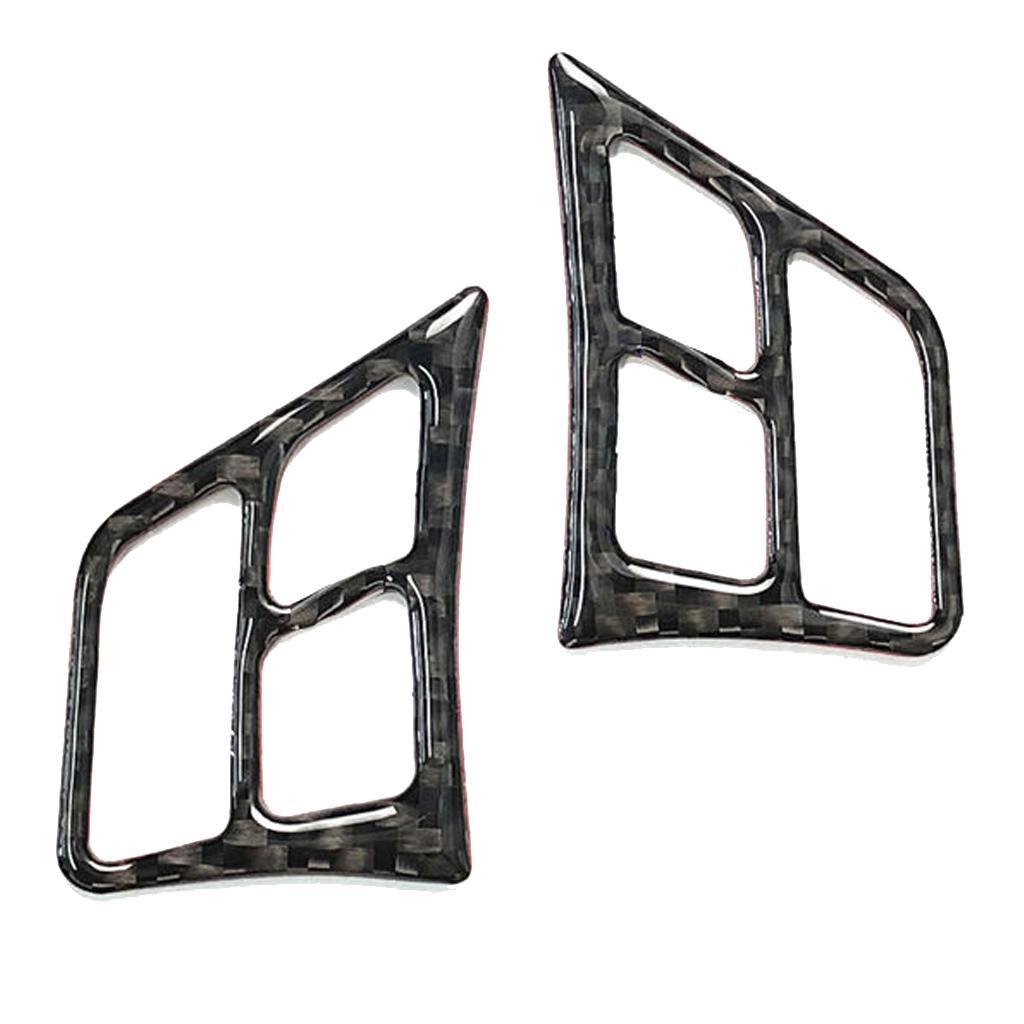 Carbon Fiber Replacement Steering Wheel Buttons Stickers Trim For  E90