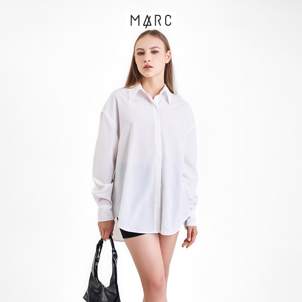 Áo sơ mi nữ form rộng oversize cơ bản tay dài MARC FASHION CBMH092022