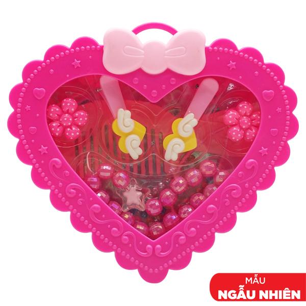 Đồ Chơi Hộp Trang Sức Trái Tim - Sweet Heart 2363-130E/RD - Hồng Đậm (Mẫu Màu Giao Ngẫu Nhiên)