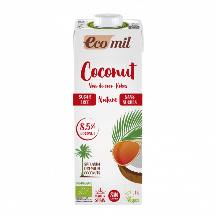 Sữa Dừa Không Đường Hữu Cơ Ecomil - Organic Coconut Milk Sugar-free