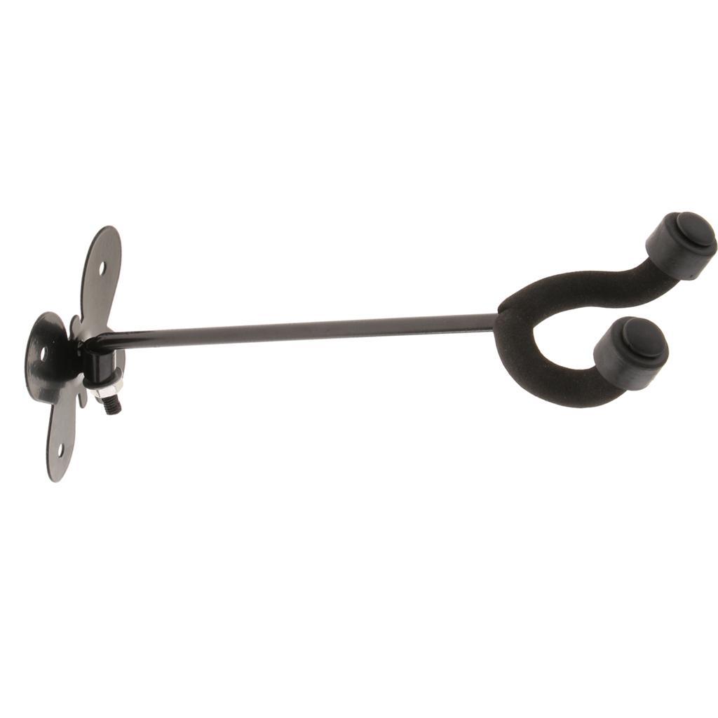 Black Guitars Bass Banjo Mandolin Wall Hanger Holder Rack Slatwall for Music Store School Exhibition Studio