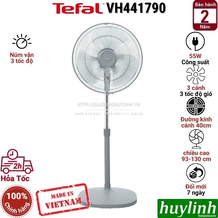 Quạt đứng Essential Tefal VH441790 - 55W - 3 tốc độ gió - Sản xuất tại Việt Nam - Hàng chính hãng