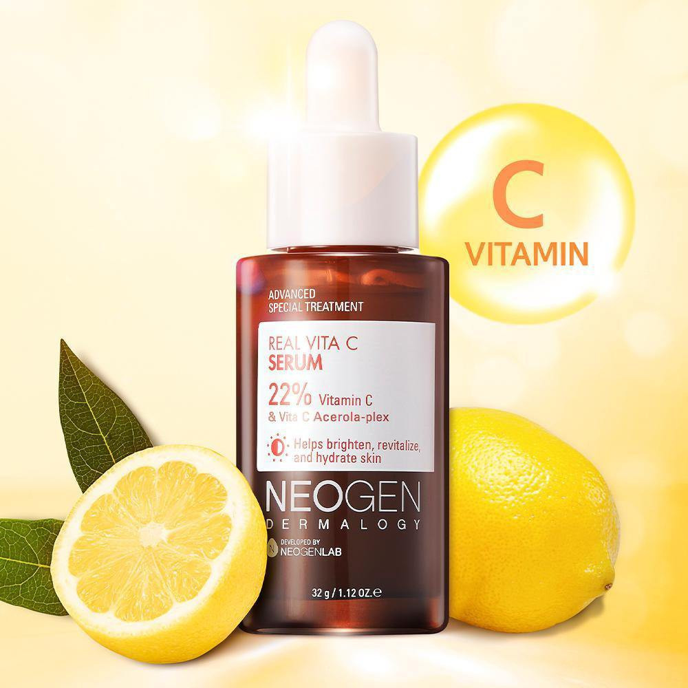 Siêu Tinh Chất Xoá Thâm Dưỡng Trắng Da Vitamin C SAP Neogen Dermalogy Real Vita C Serum 32g