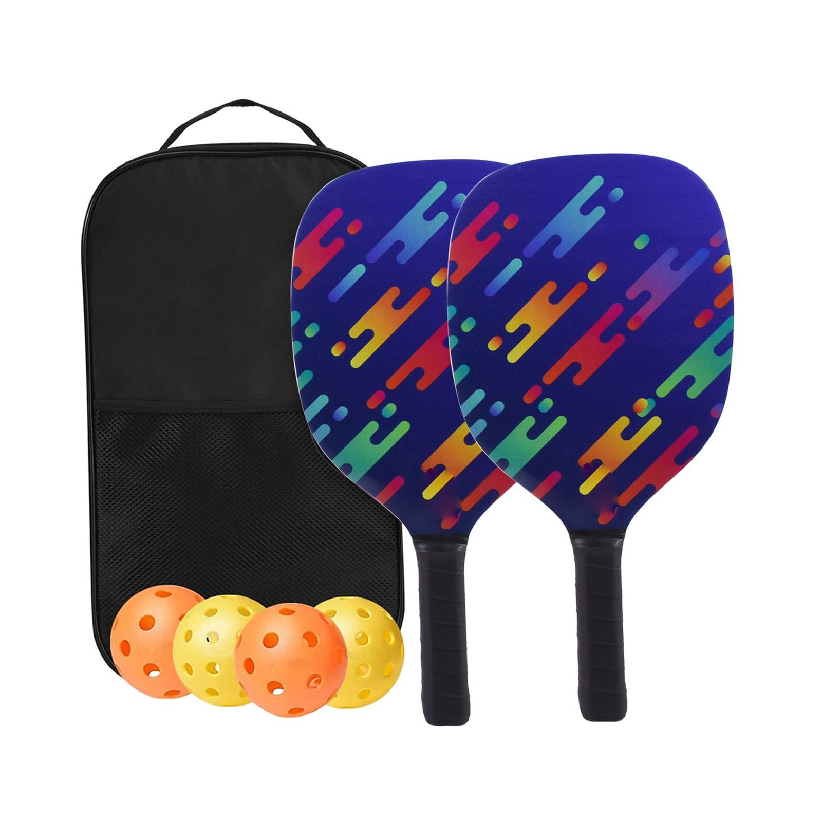 Portable Pickleball Paddles Set Gift Lightweight Pickleball Rackets for Indoor Outdoor