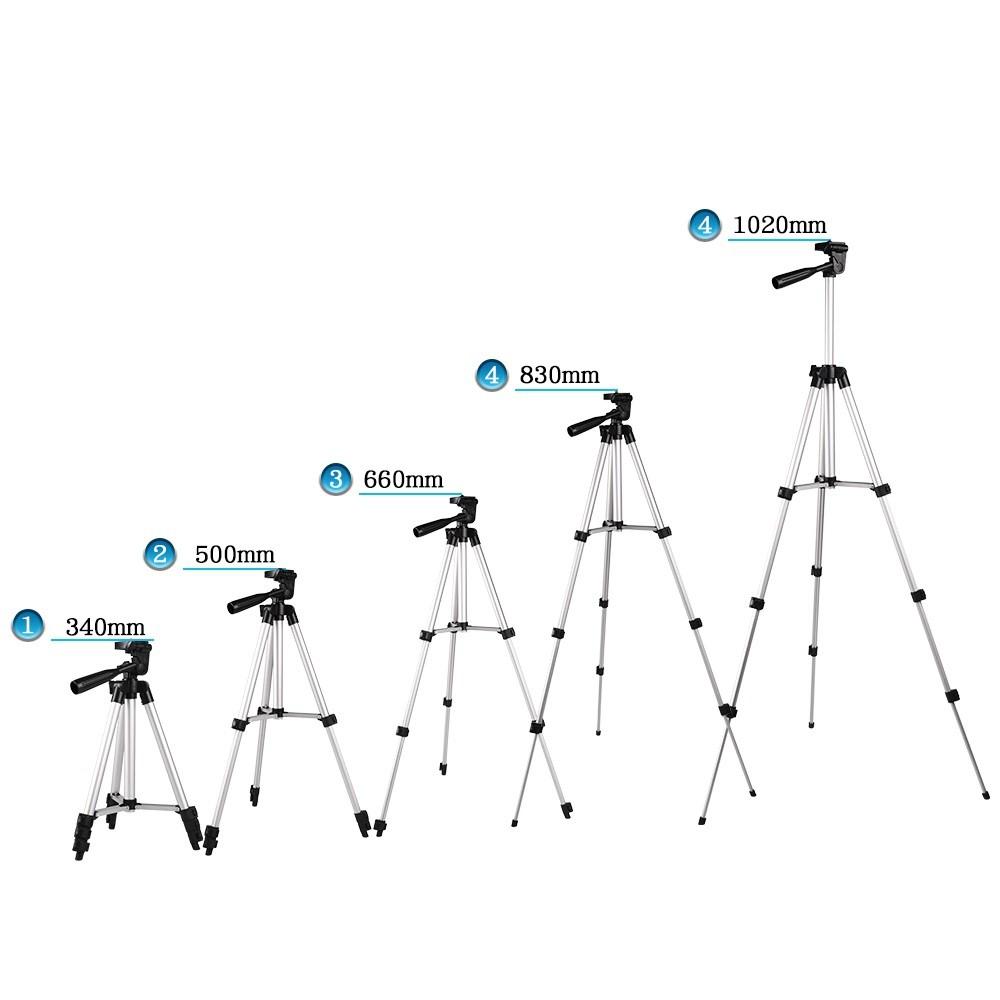 TRIPOD ĐIỆN THOẠI, MÁY ẢNH 105CM KÈM REMOTE BLUETOOTH CHỤP ẢNH TỪ XA MS100