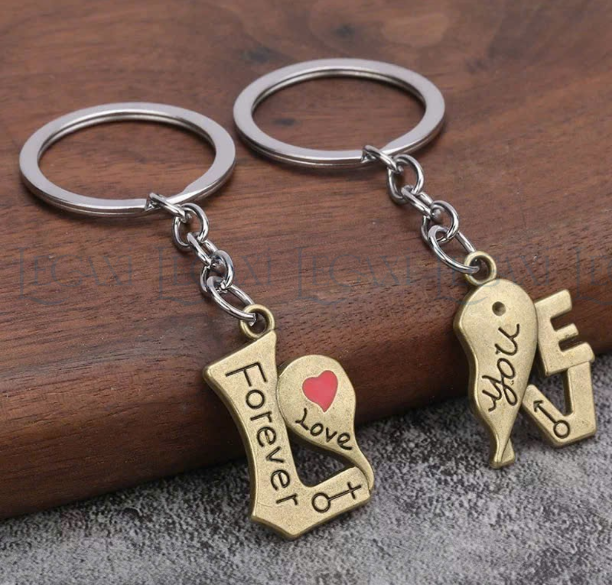 Móc Khóa Tình Nhân Chữ Love, Dành cho cặp đôi, Hình Trái tim tình yêu, Gắn Chìa khóa, Lãng mạn