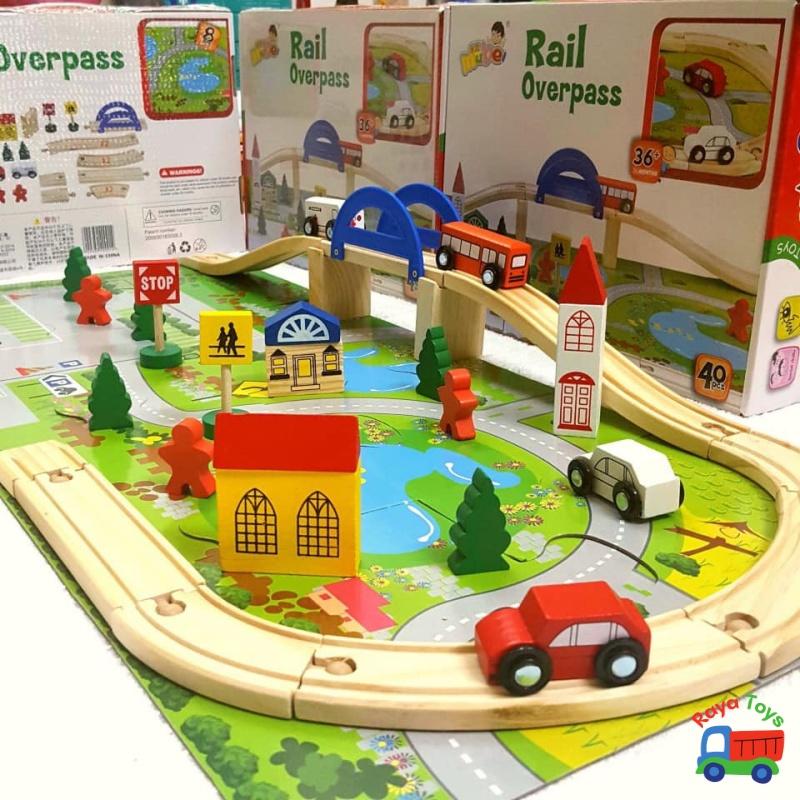 Đồ chơi lego lắp ráp xếp hình thông minh hình bánh răng kèm đường ray xe lửa cho bé trai 4-10 tuổi, quà tặng sinh nhật