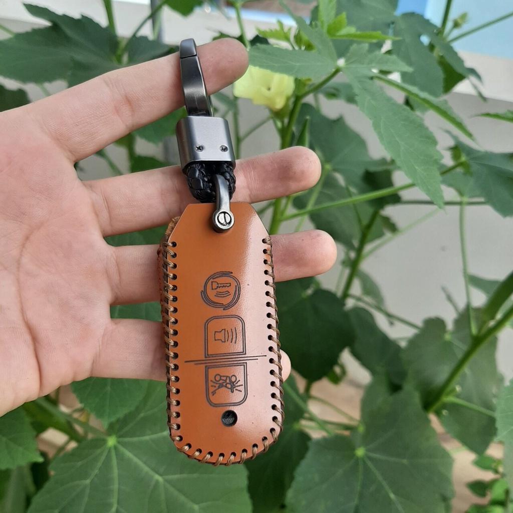 Bao Da Chìa Khóa SH, PCX, SH Mode, Cub 125, Adv. Da Bò Nhập Khẩu ITALIA, Khắc Tên + Số ĐT Chủ Xe