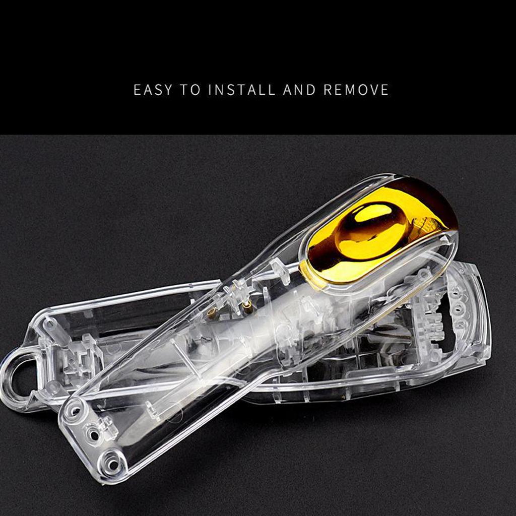 DIY Modified Hair Clipper Transparent Front Back Housing Shell Protective Case Cover for Wahl 8148/8591/8504 Cordless Hair Clippers