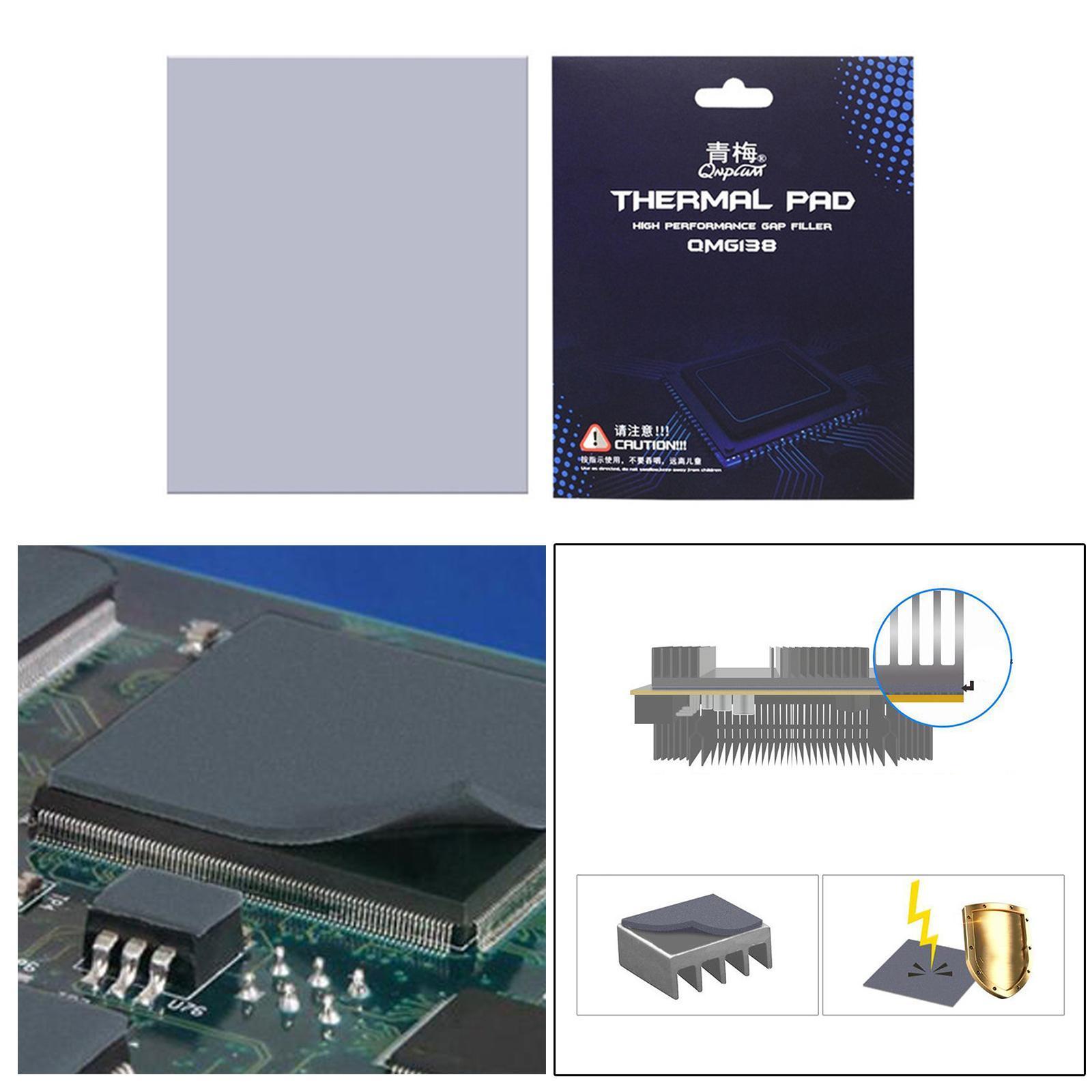 Silicone Thermal Pad 120x120x2.0mm for CPU Coolers GPU/CPU Professional